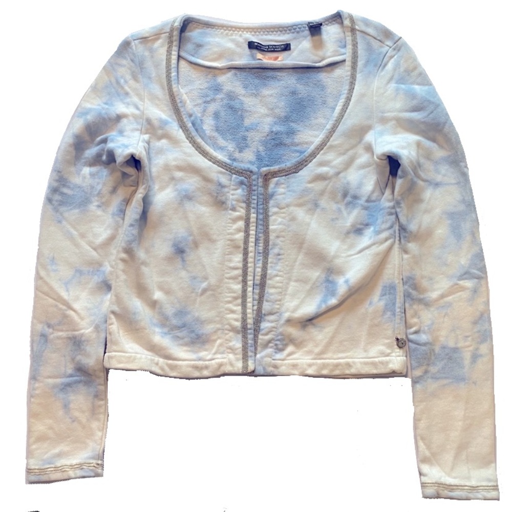 MAISON SCOTCH tie dye crop jacket